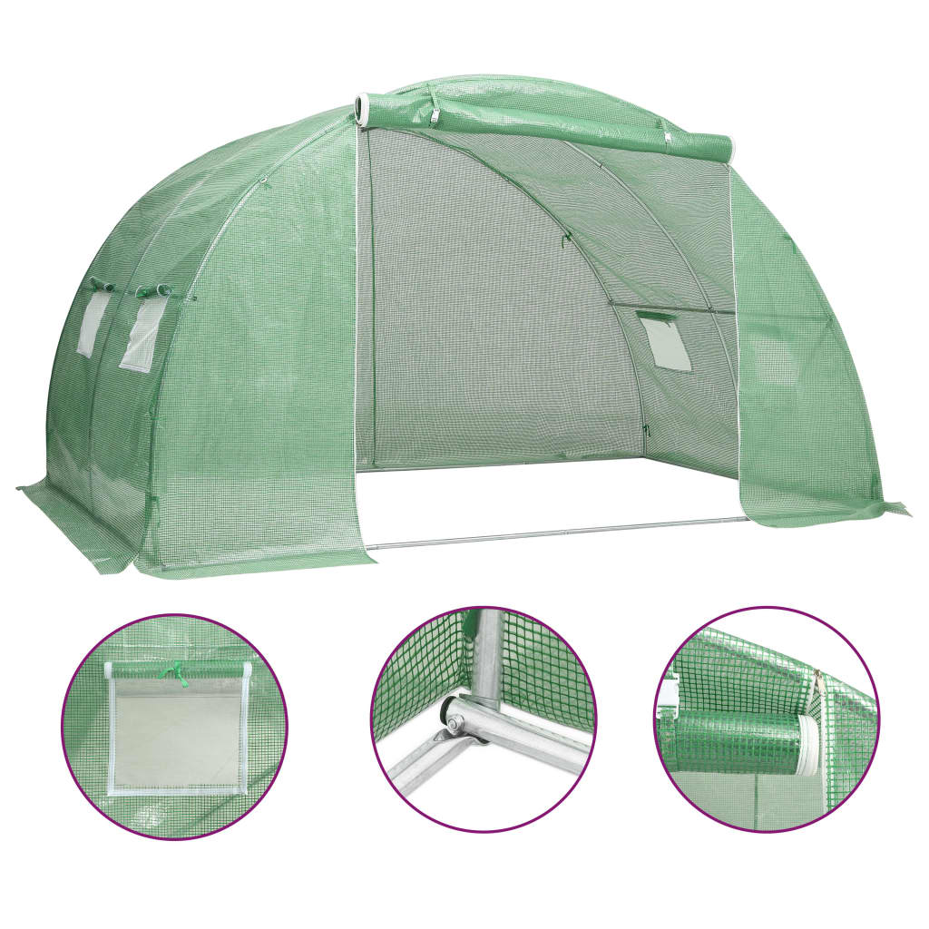 VidaXL Gewächshaus 8 m² 2x4x2 m