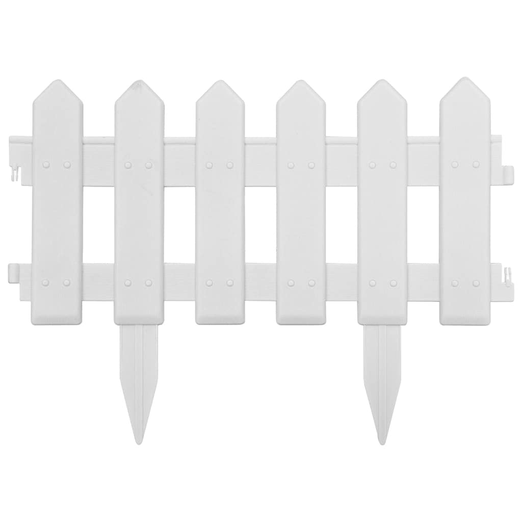 Vidaxl gazonranden 25 st 10 m pp wit