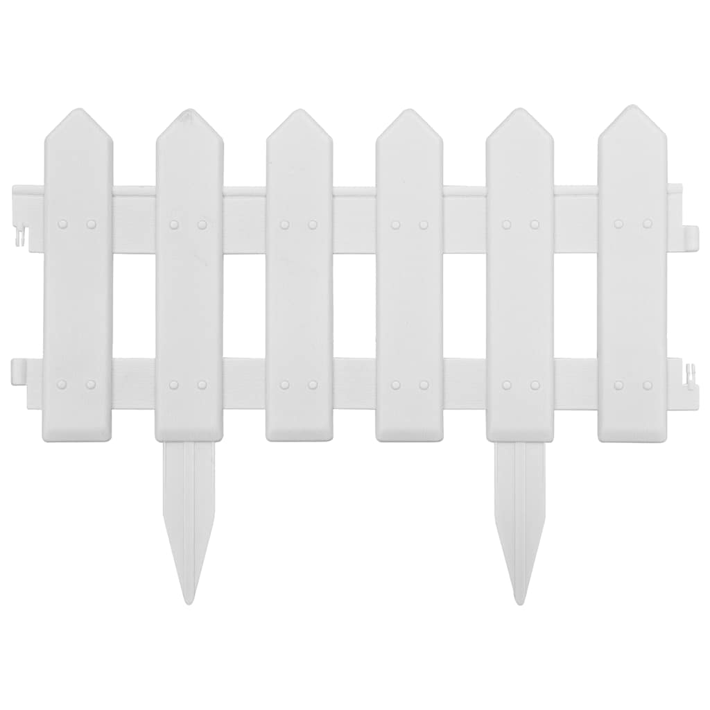 Vidaxl gazonranden 25 st 10 m pp wit