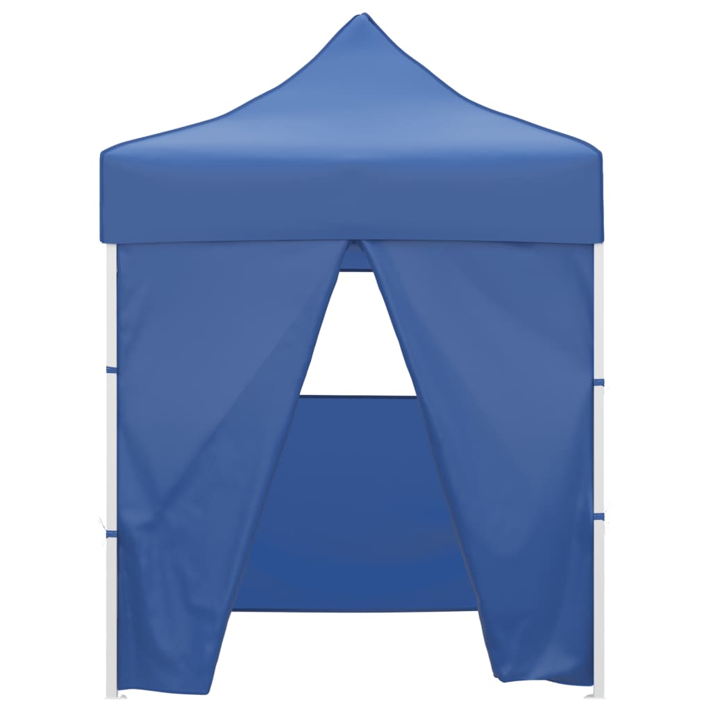 Vidaxl -Partyraum mit 4-seitiger Faltbar 2x2 m Stahlblau