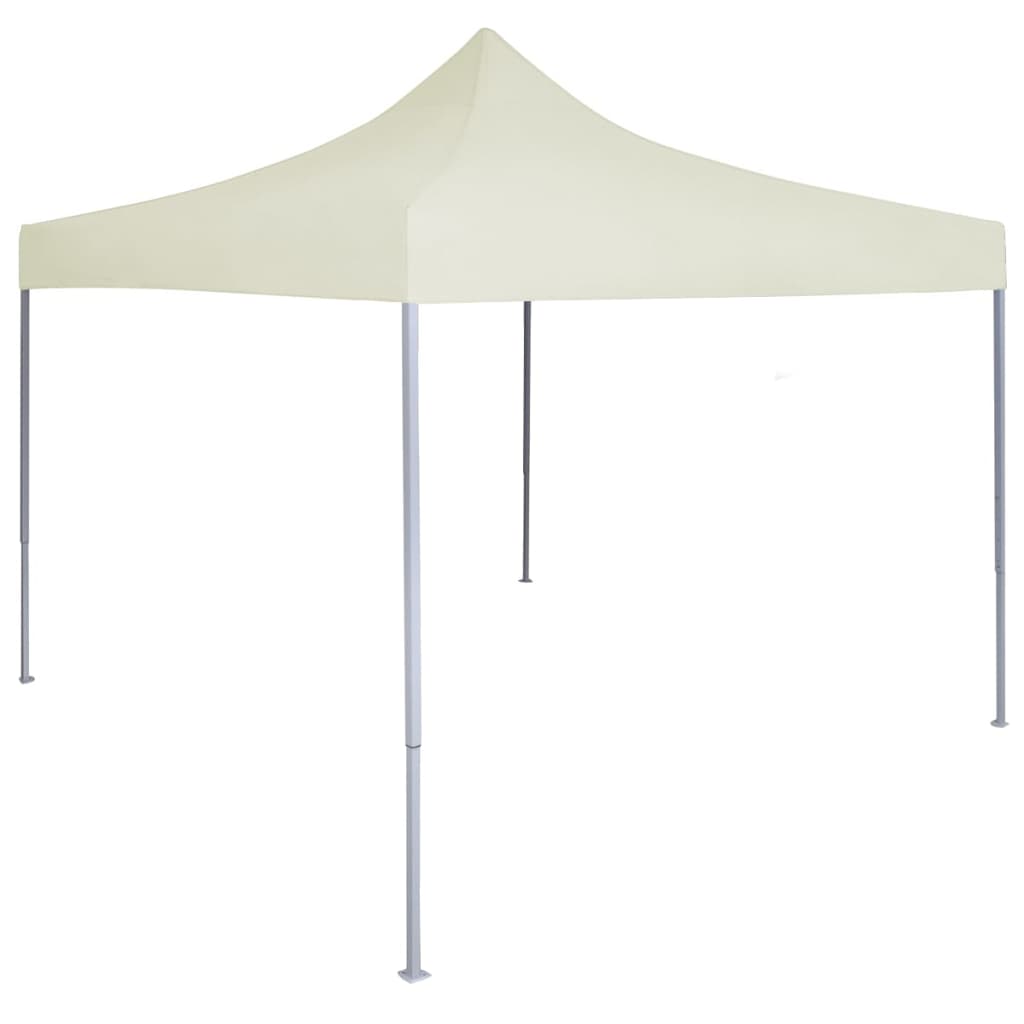 Vidaxx Partyzelt professionell faltbar 2x2 m Stahlcreme