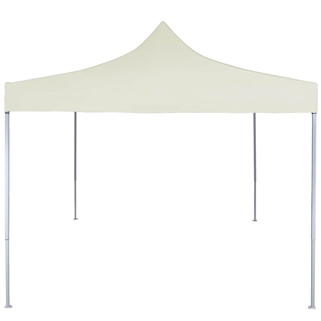 Vidaxl partytent professioneel inklapbaar 2x2 m staal crème