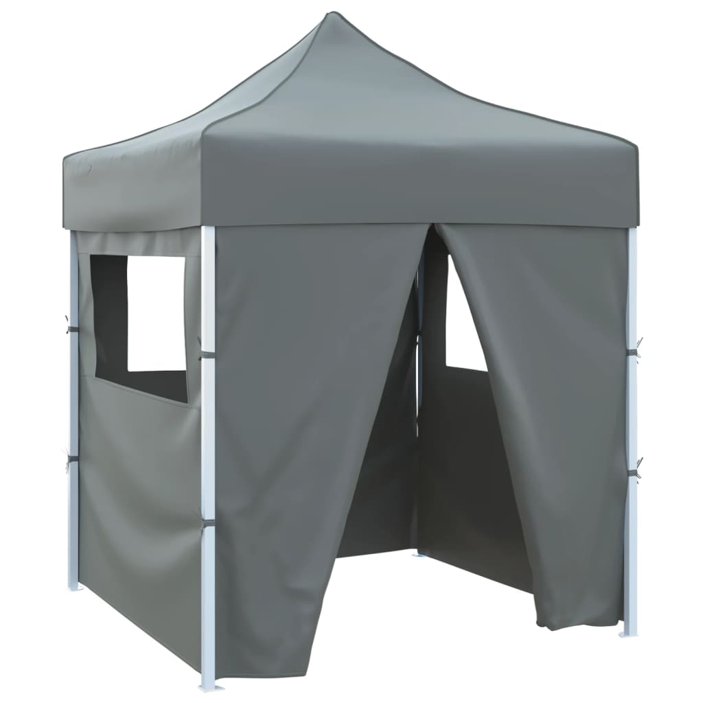 Vidaxl - Partytisch mit 4-seitiger Faltbar 2x2 m Stahl - Anthrazit