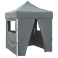 Vidaxl - Partytisch mit 4-seitiger Faltbar 2x2 m Stahl - Anthrazit