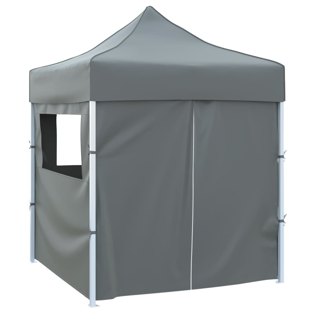 Vidaxl - Partytisch mit 4-seitiger Faltbar 2x2 m Stahl - Anthrazit