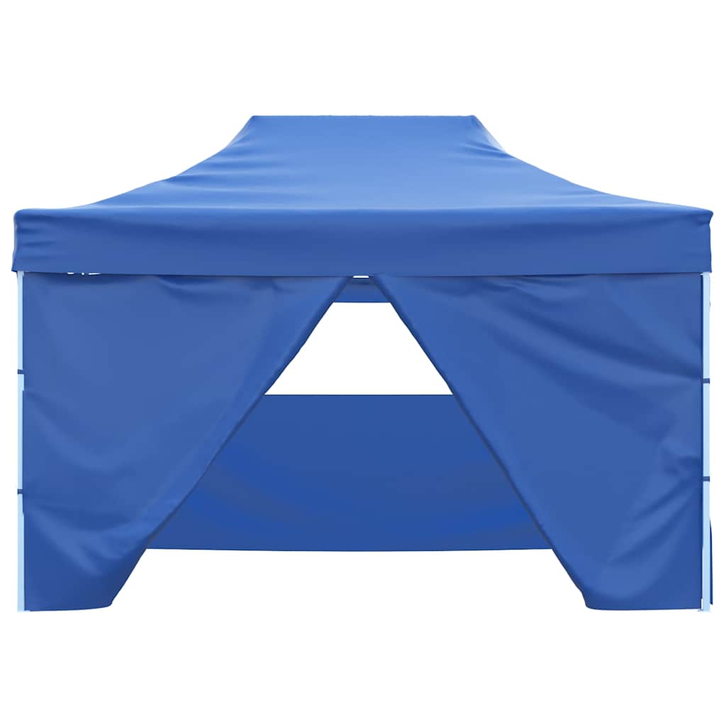 Vidaxl -Partyraum mit 4-seitiger Faltbar 3x4 m Stahlblau