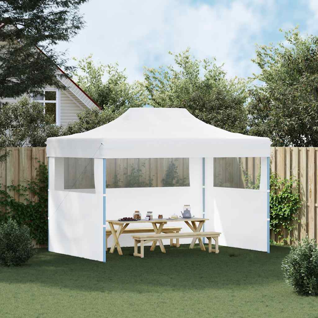 Vidaxl - Partyraum mit 3 Seitenwänden 3x4 m Stahlweiß