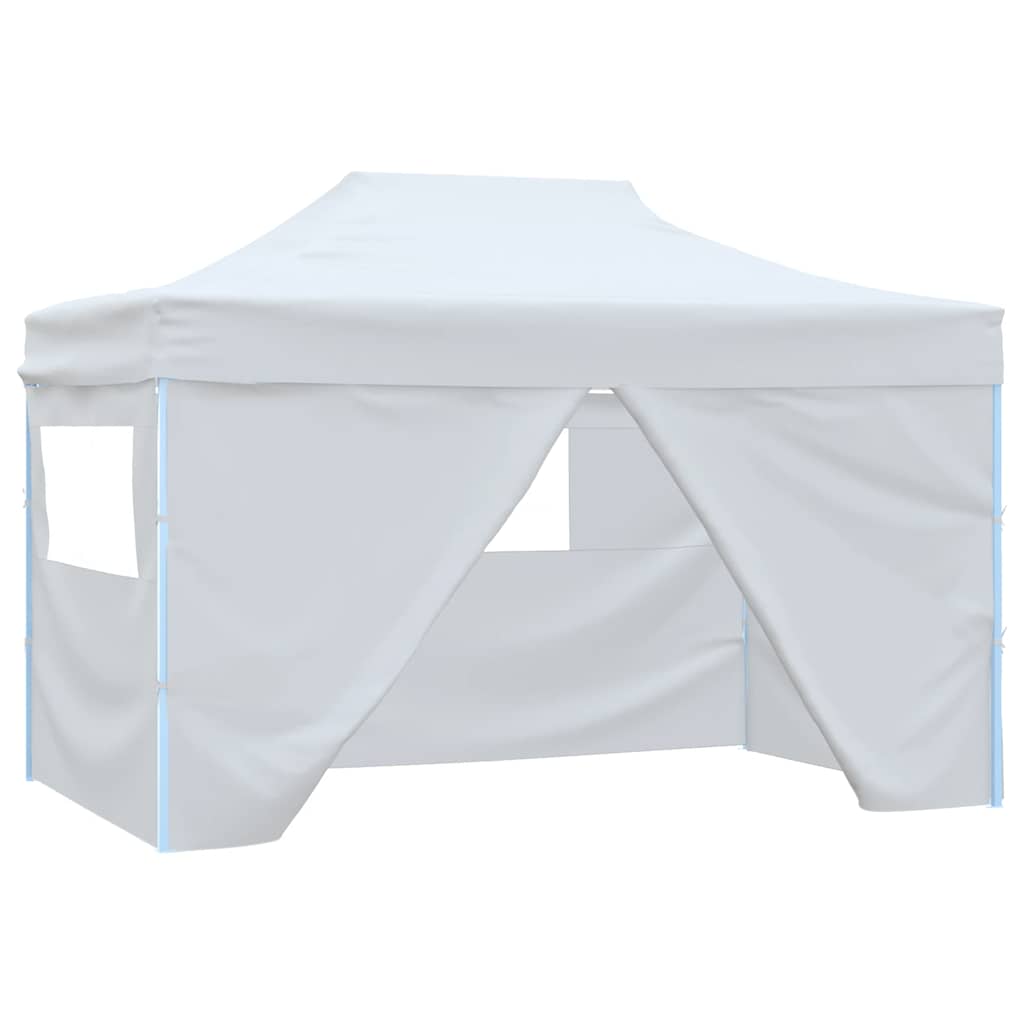 Vidaxl - Partyraum mit 4 Seitenwänden 3x4 m Stahlweiß