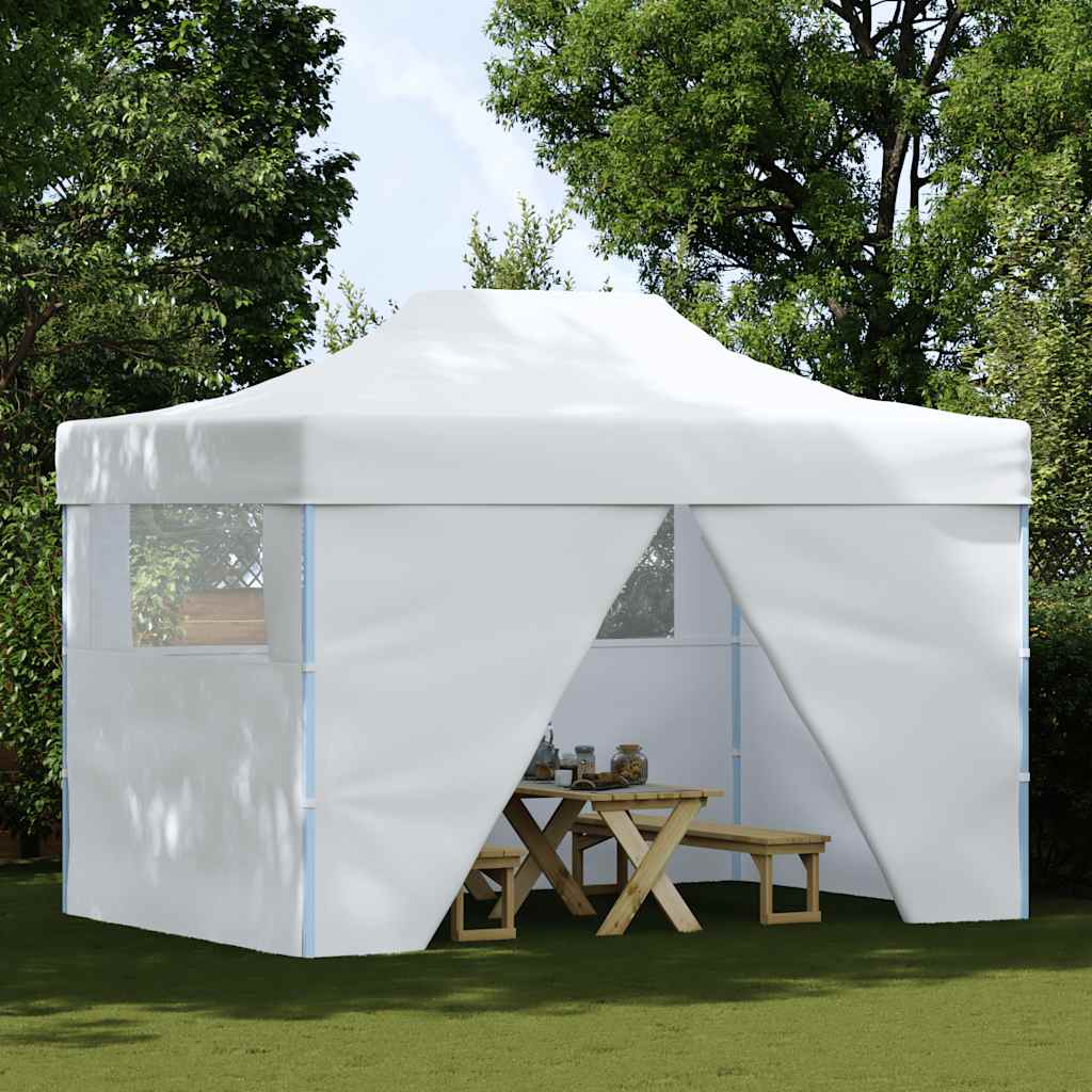 Vidaxl - Partyraum mit 4 Seitenwänden 3x4 m Stahlweiß