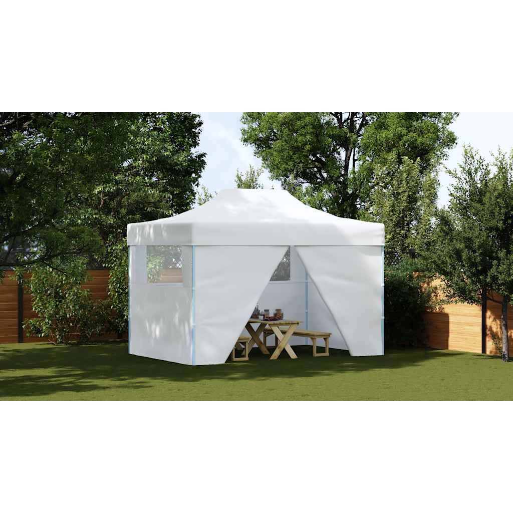 Vidaxl - Partyraum mit 4 Seitenwänden 3x4 m Stahlweiß