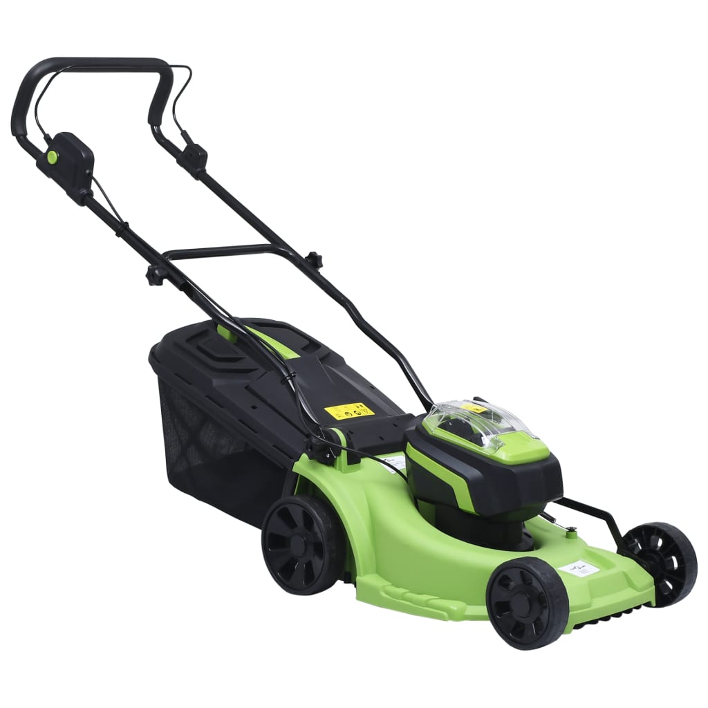 Vidaxl Battery Bauernmäher mit 2 Akkus 20 V 2000 mAh Li-Ion