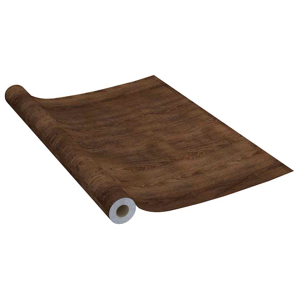 VidaXL Türfolien, selbstklebend, 2 Stück, 210 x 90 cm, PVC, Farbe: Dunkle Eiche