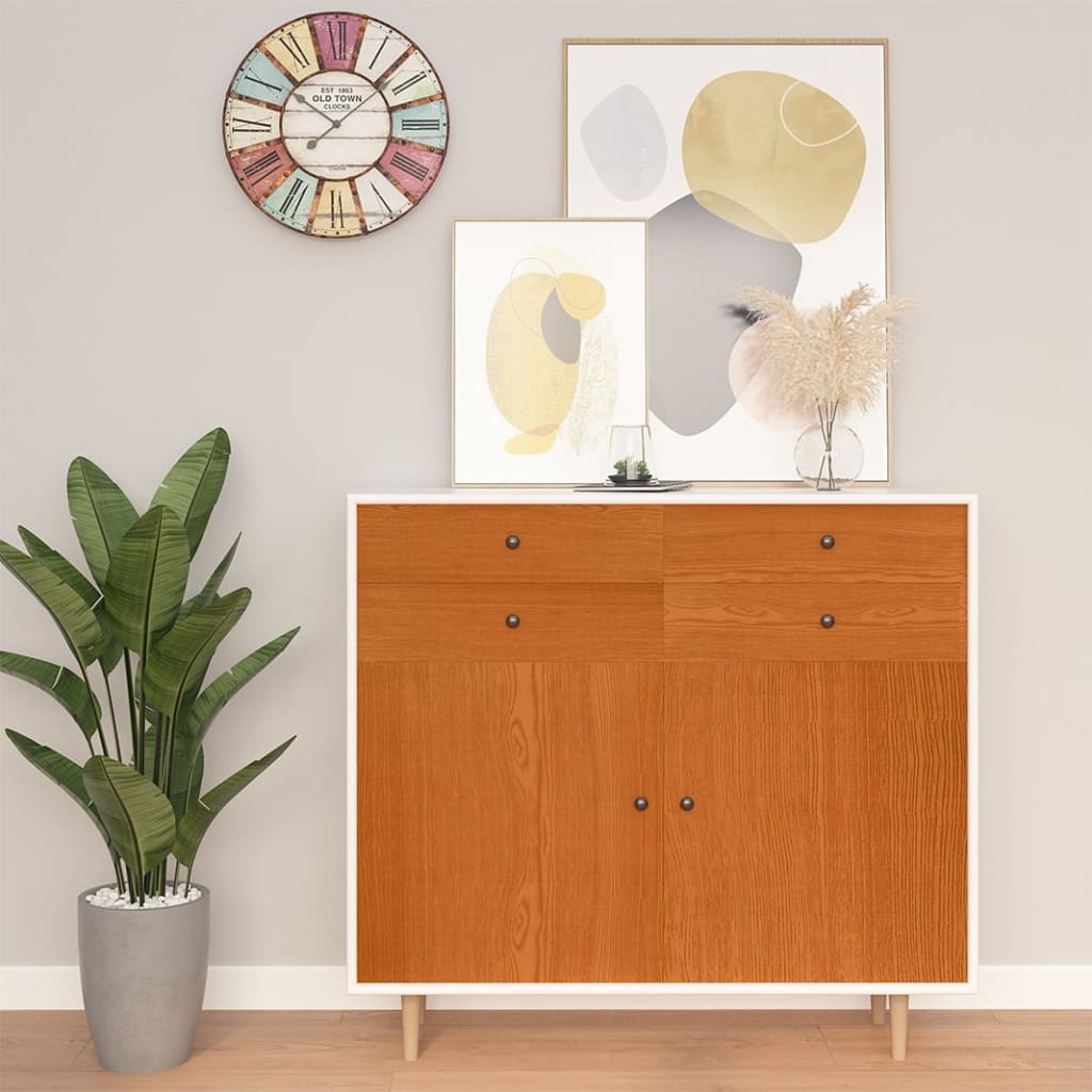 VidaXL Möbelfolie, selbstklebend, 500 x 90 cm, PVC, Farbe: Helleiche