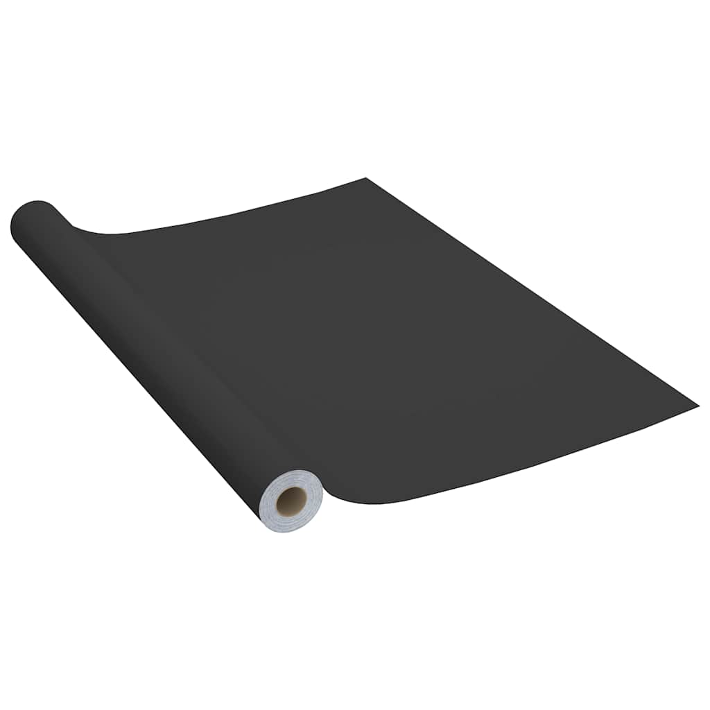 VidaXL Möbelfolie, selbstklebend, 500 x 90 cm, PVC, Schwarz