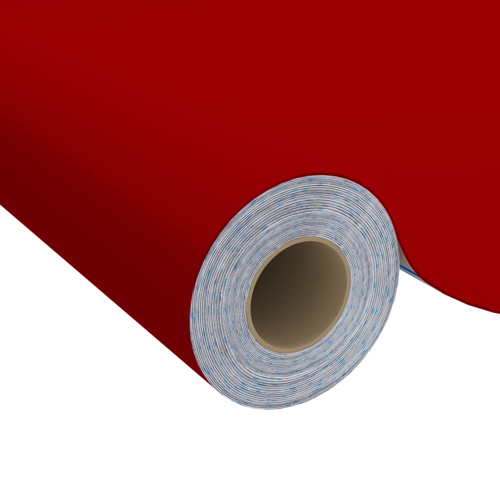 VidaXL Möbelfolie, selbstklebend, 500 x 90 cm, PVC, Rot