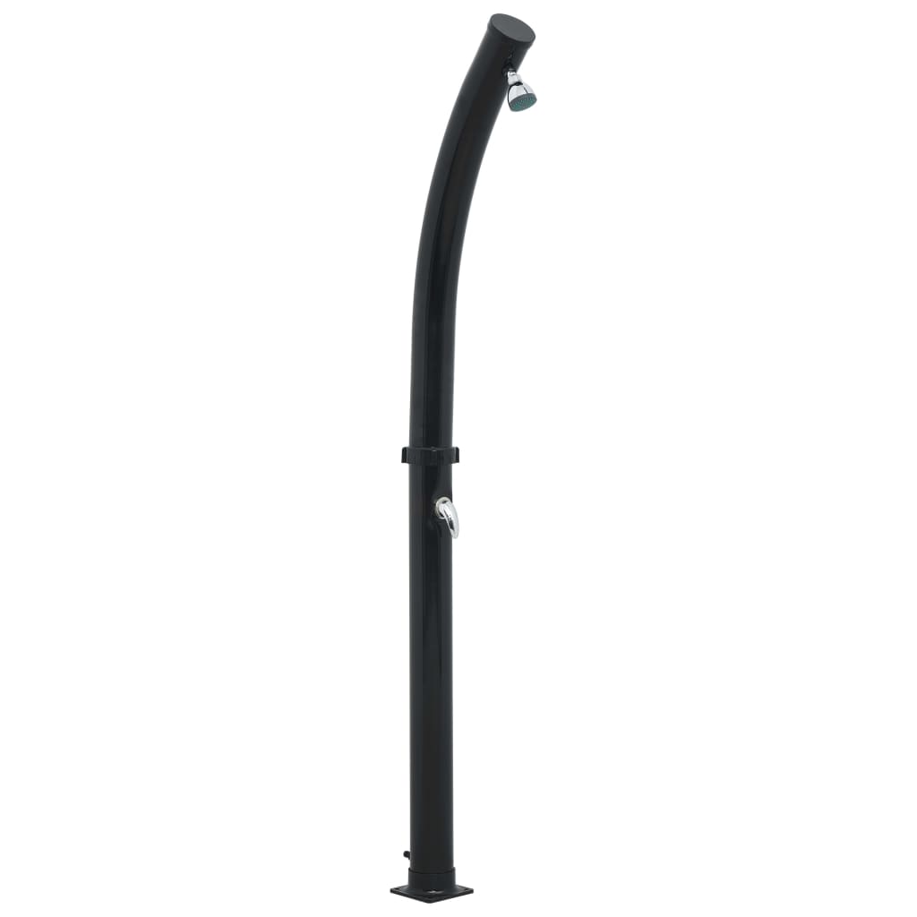 VidaXL Solardusche 20 l 214 cm Schwarz