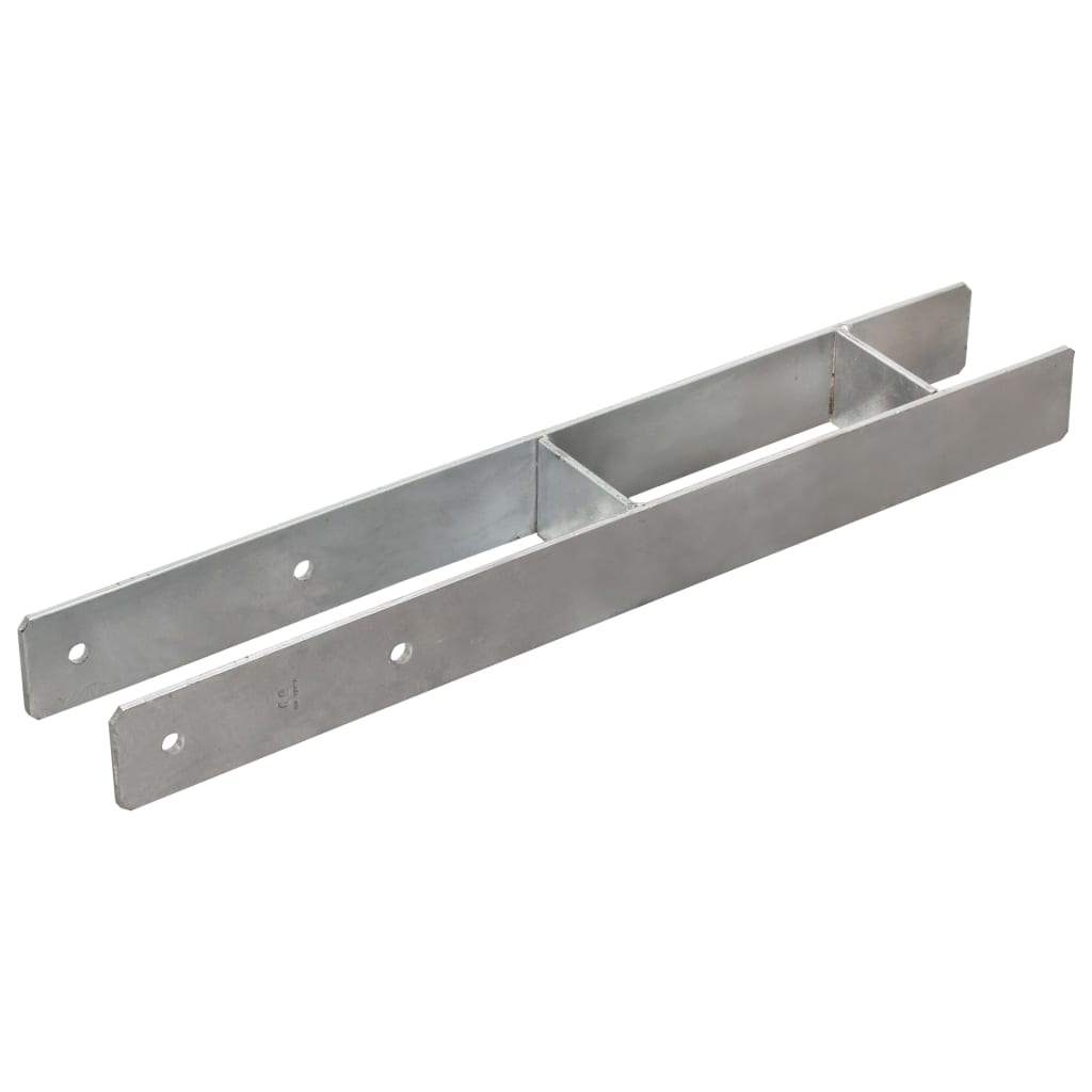 Vidaxl gemahlene Anker 2 Stk. 8x6x60 cm verzinkter Stahl Silber gefärbt