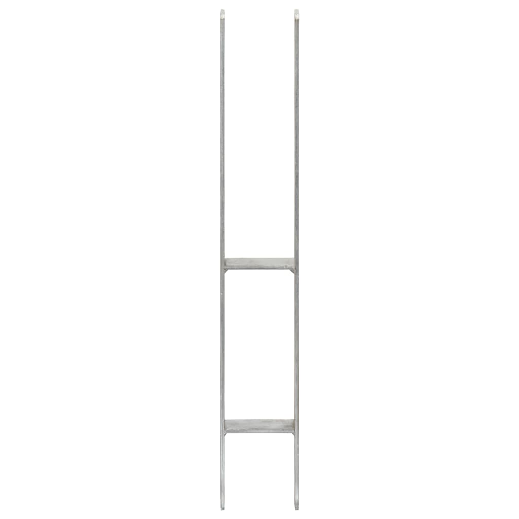 Vidaxl gemahlene Anker 2 Stk. 8x6x60 cm verzinkter Stahl Silber gefärbt