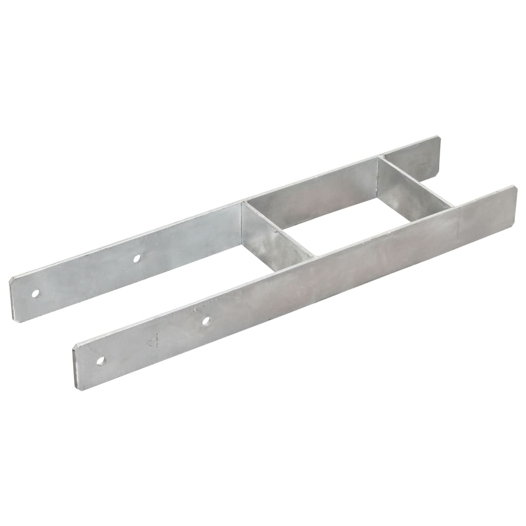 Vidaxx gemahlene Anker 6 Stück 14x6x60 cm verzinkter Stahl silberfarben