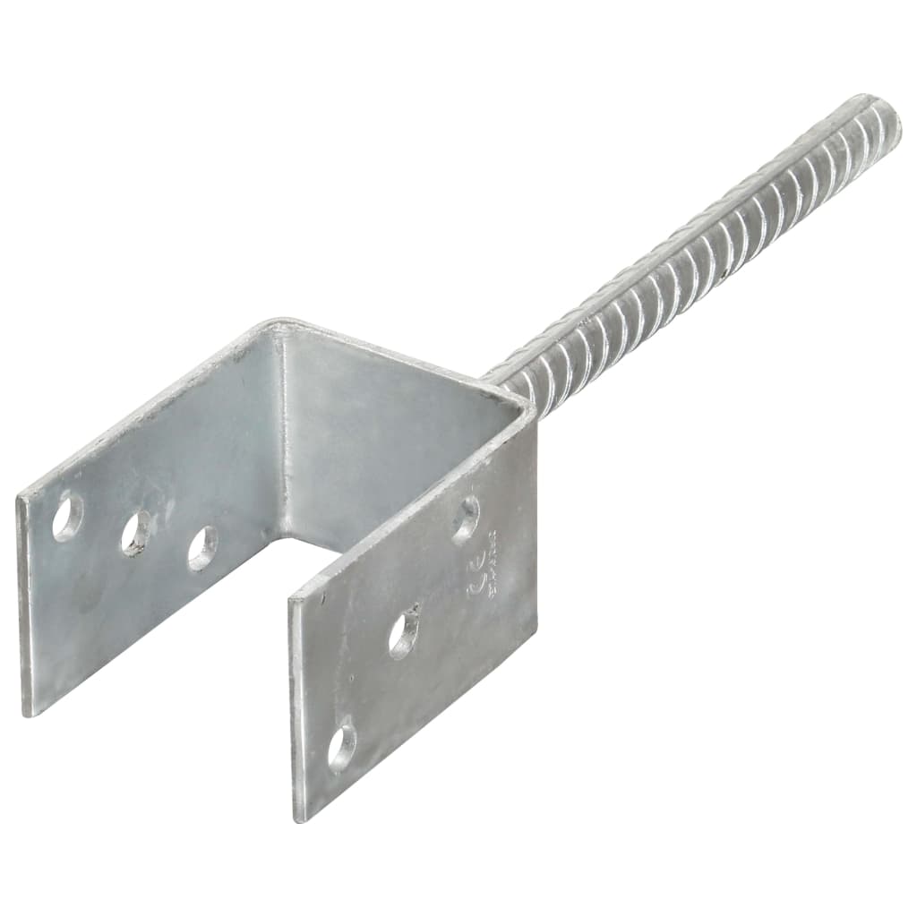 Vidaxx gemahlene Anker 6 Stück 7x6x30 cm verzinkter Stahl silberfarben