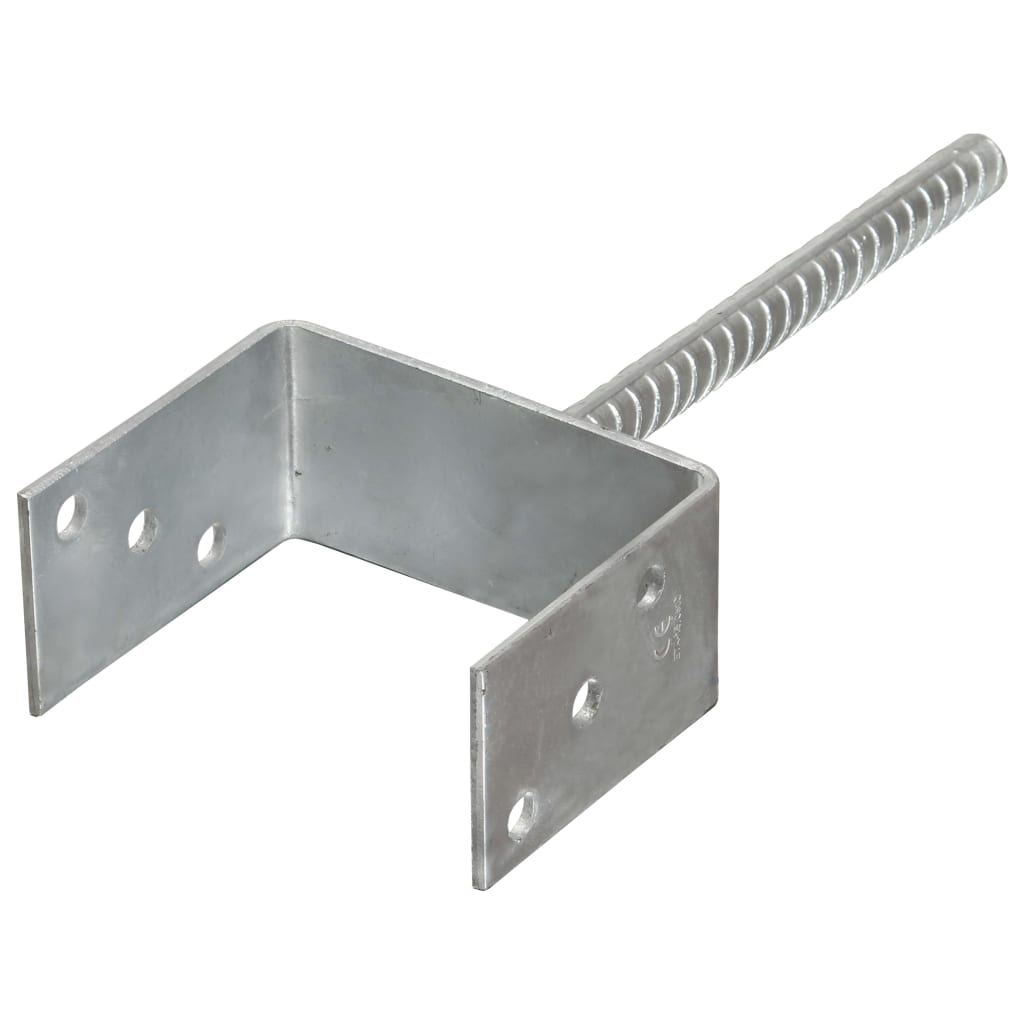 Vidaxl gemahlene Anker 6 Stück 12x6x30 cm verzinkter Stahl Silber gefärbt