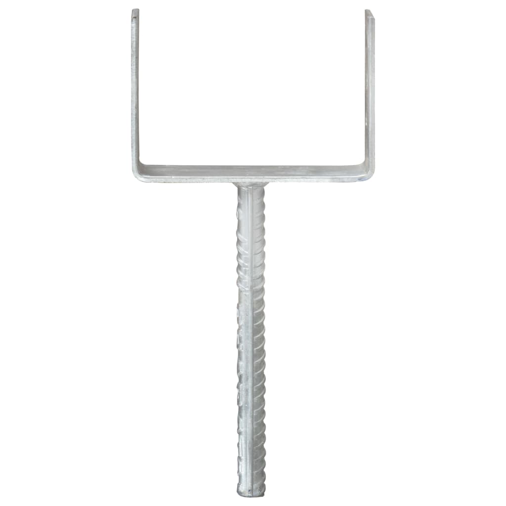 Vidaxl gemahlene Anker 6 Stück 12x6x30 cm verzinkter Stahl Silber gefärbt