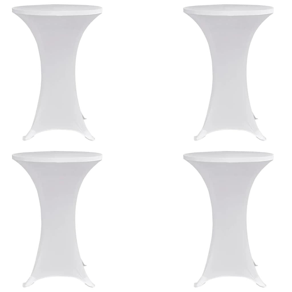 Vidaxl statafelhoes 4 st stretch ø60 cm wit