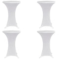 Vidaxl statafelhoes 4 st stretch ø60 cm wit