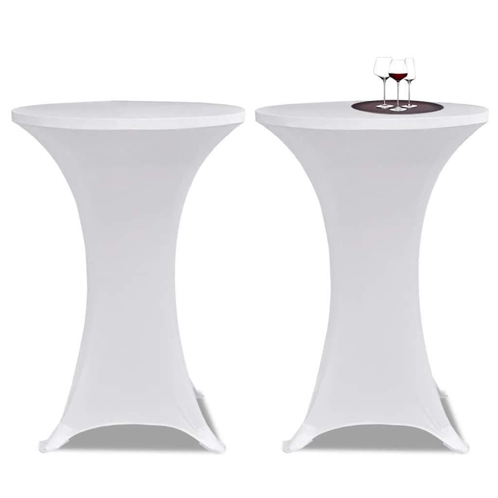 Vidaxl statafelhoes 4 st stretch ø60 cm wit