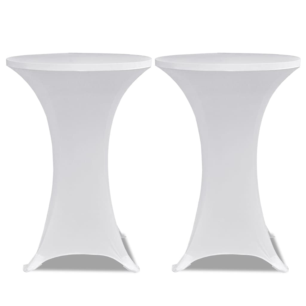 Vidaxl statafelhoes 4 st stretch ø70 cm wit