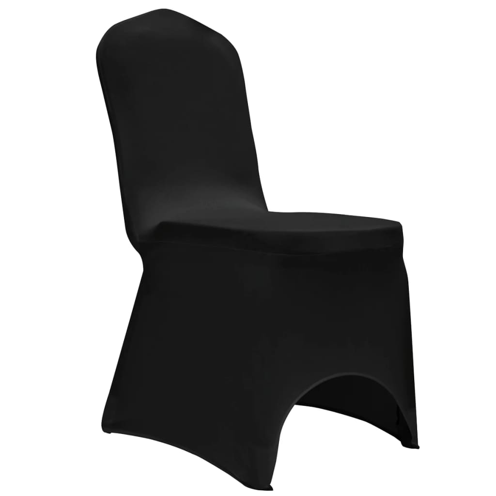 Vidaxl stoelhoezen stretch 12 st zwart