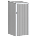 VidaXL Gartenhaus 87x98x159 cm, verzinktes Stahlgrau
