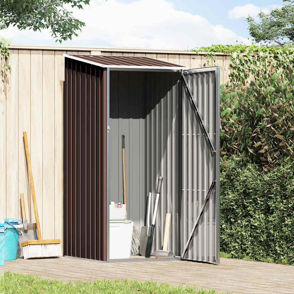 VidaXL Gartenhaus 87x98x159 cm verzinkt Stahlbraun