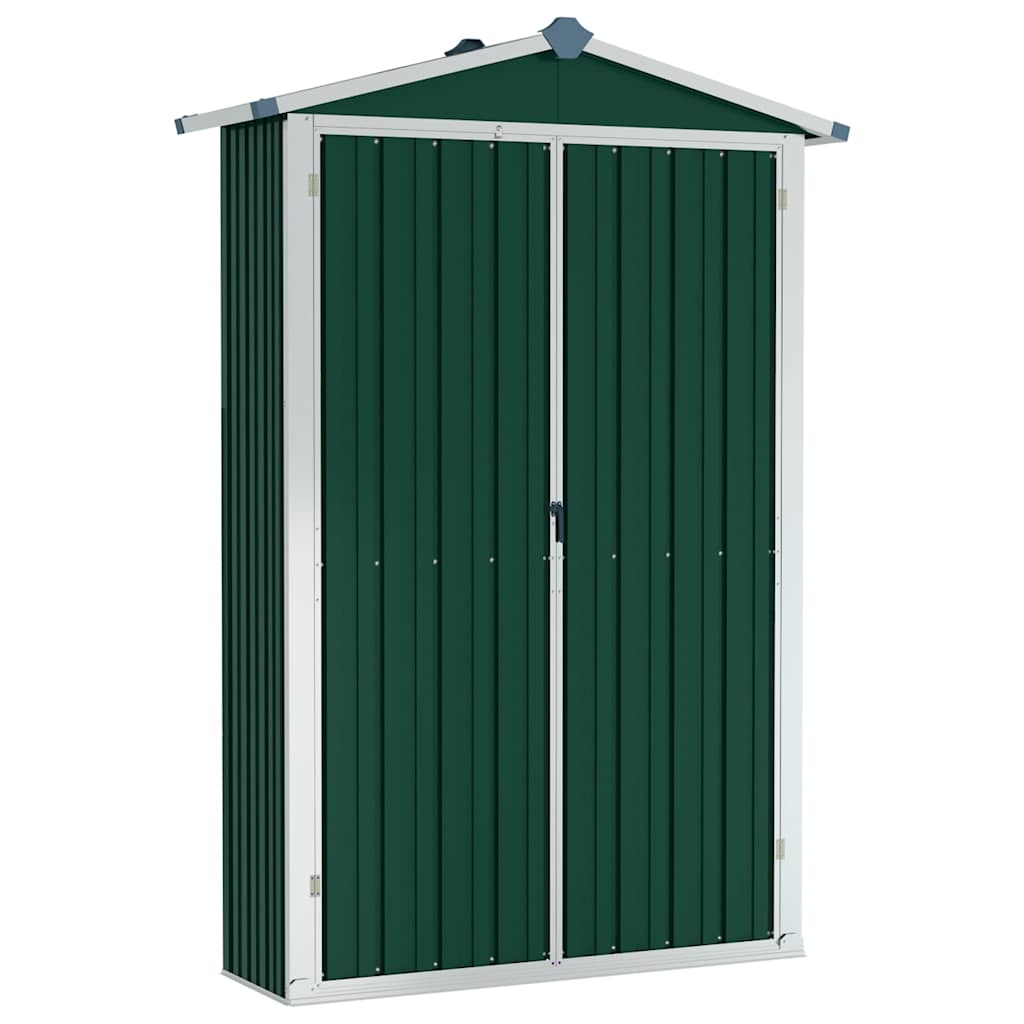 VidaXL Gartenhaus 116x45x175 cm verzinkt Stahlgrün