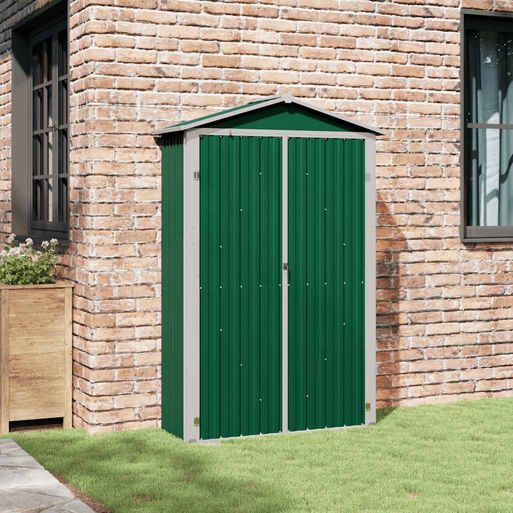 VidaXL Gartenhaus 116x45x175 cm verzinkt Stahlgrün