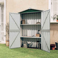 VidaXL Gartenhaus 116x45x175 cm verzinkt Stahlgrün