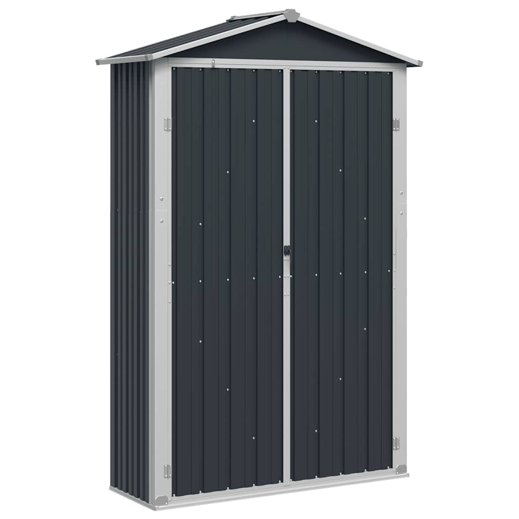 VidaXL Gartenhaus 116x45x175 cm, verzinktes Stahlgrau