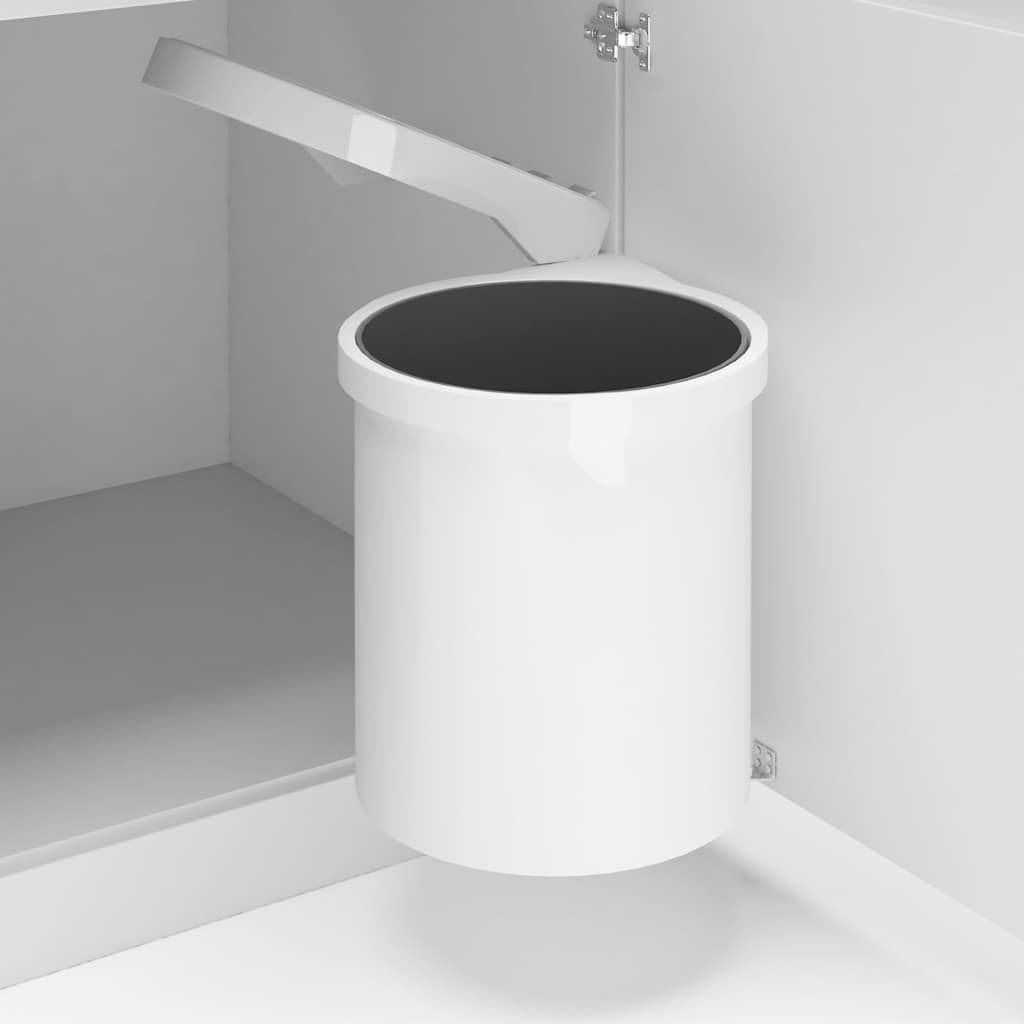 VidaXL Einbau-Küchenabfalleimer 12 l Kunststoff