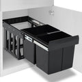 Vidaxl eingebauter Mülleimer, der 36 l Soft-Close-Close ausdehnt