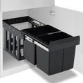 Vidaxl eingebauter Mülleimer, der 36 l Soft-Close-Close ausdehnt