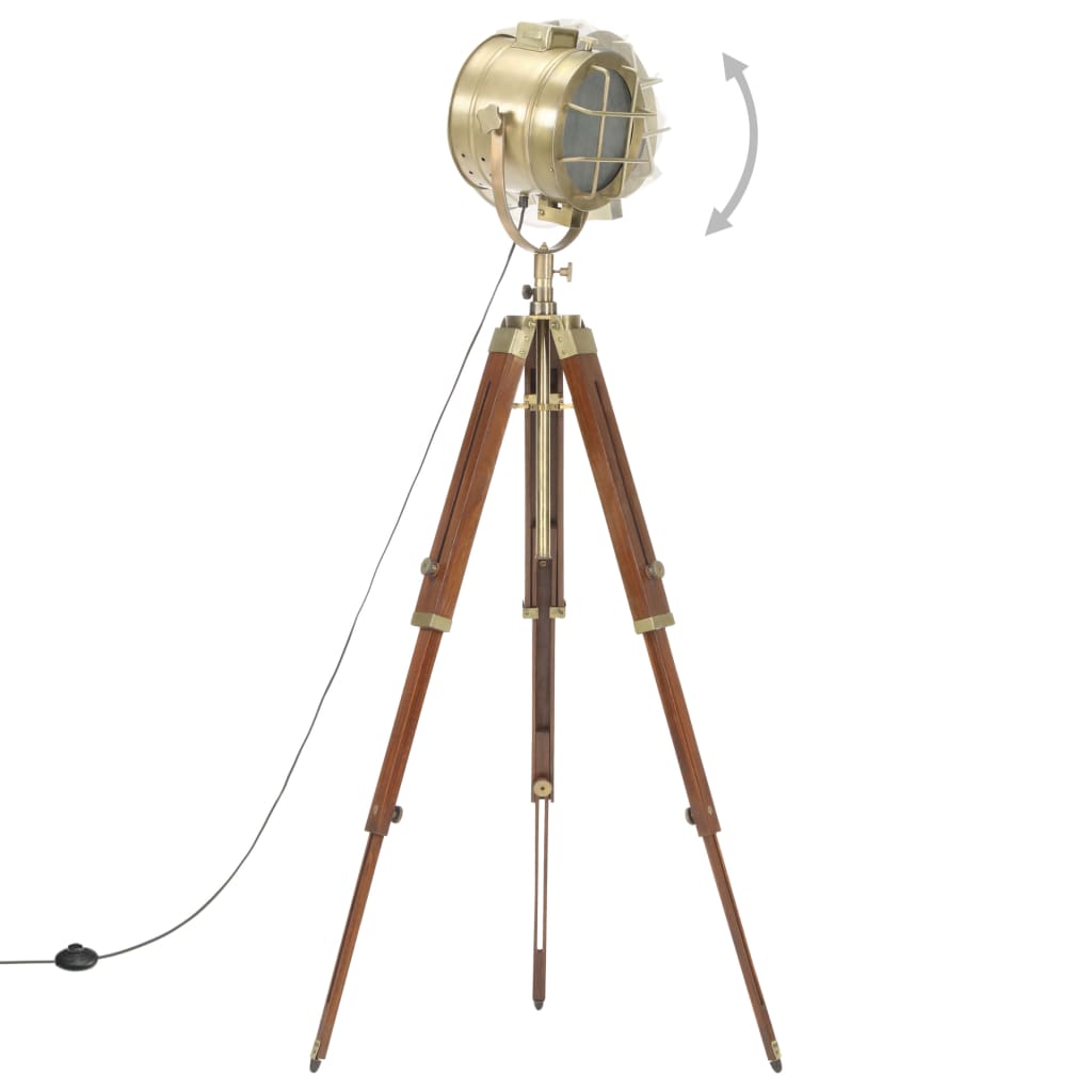 VidaXL Stehlampe Stativ 165 cm Festes Mangoholz
