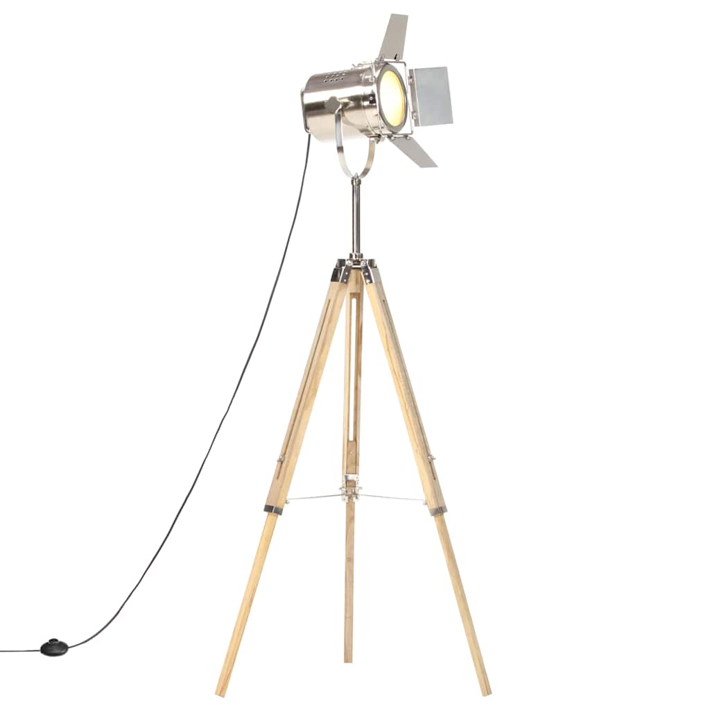VidaXL Dreibein-Stehleuchte 140 cm Massives Mangoholz