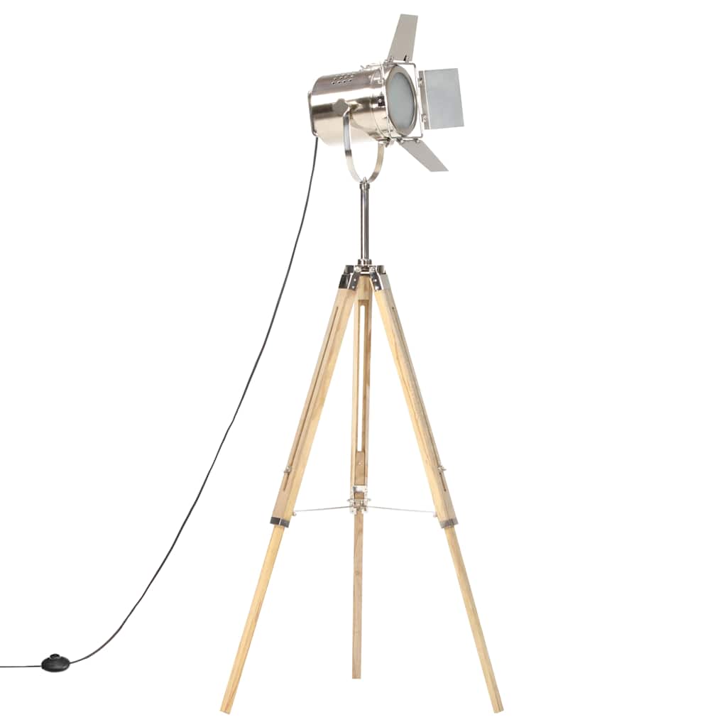 VidaXL Dreibein-Stehleuchte 140 cm Massives Mangoholz