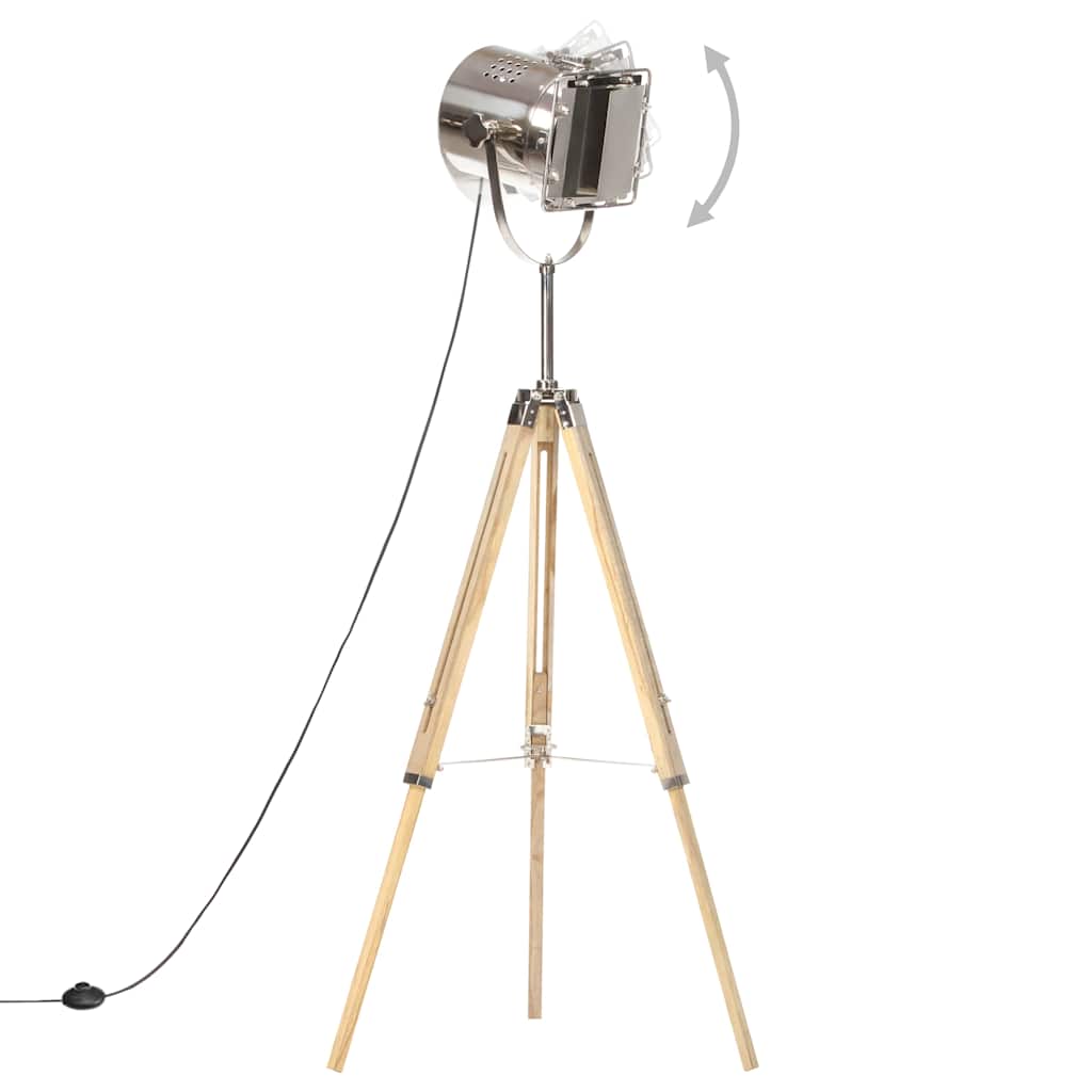 VidaXL Dreibein-Stehleuchte 140 cm Massives Mangoholz
