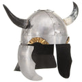 VidaXL Wikingerhelm Fantasy LARP Stahl silberfarben