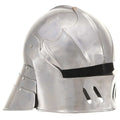 VidaXL Ritterhelm Mittelalterliche Replik LARP Stahl Silberfarben