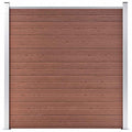 Vidaxl schutting 180x186 cm hkc bruin