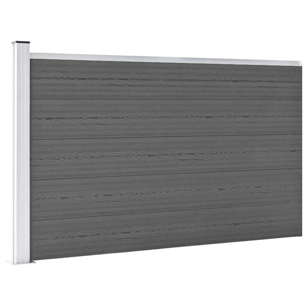 VidaXL -Zaun 175x105 cm HKC Grau