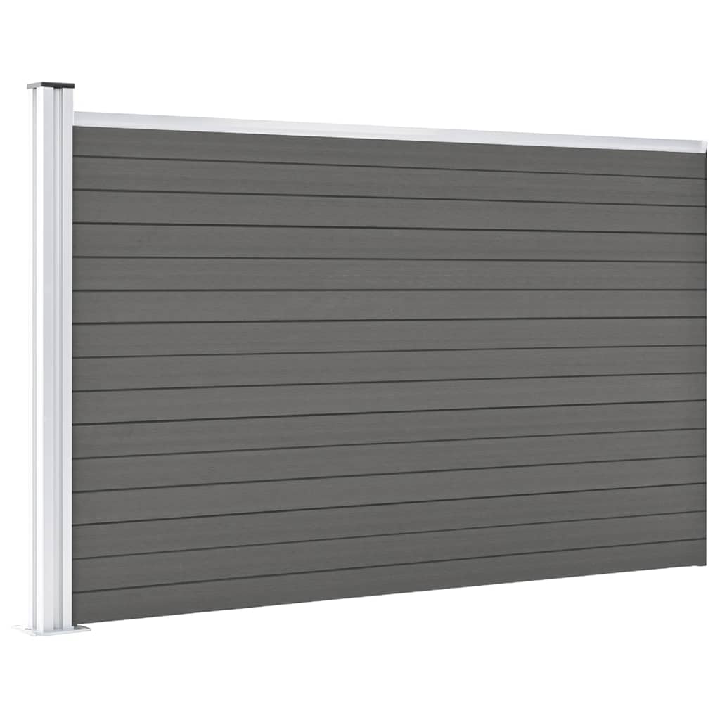 VidaXL -Zaun 175x105 cm HKC Grau