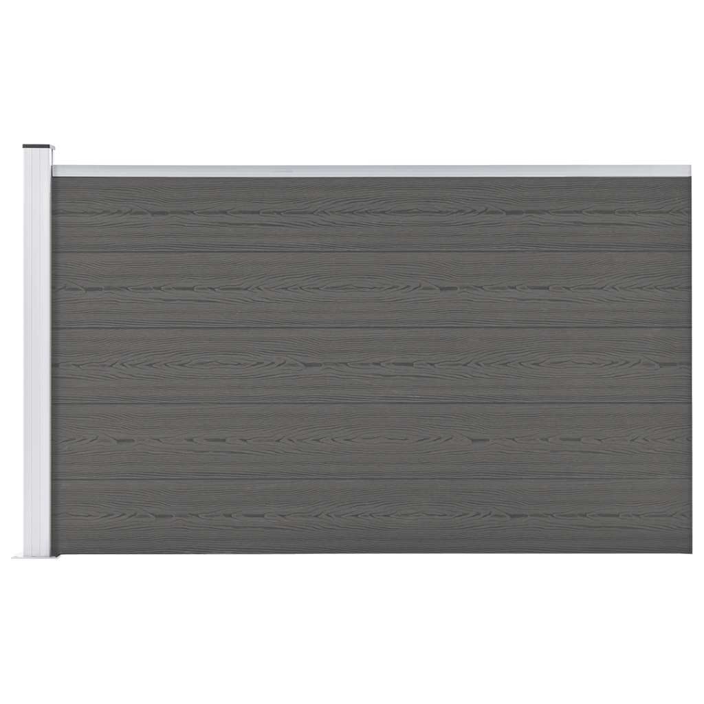 VidaXL -Zaun 175x105 cm HKC Grau